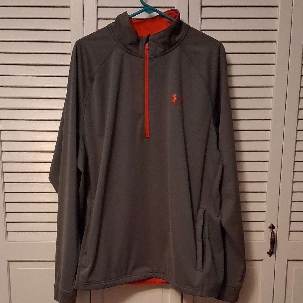Under Armour Storm Men's Performance Jacket in Gray and Orange Size 2XL